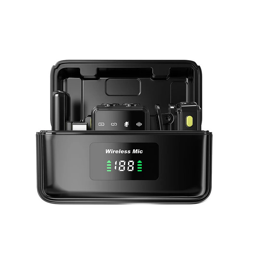 WiWU Bluetooth Lavalier Microphone with Apple and Type C Receiver